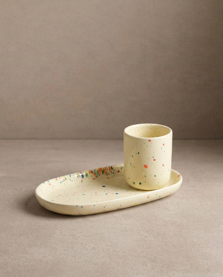 Tasse à expresso / coquetier New Party – Jaune
