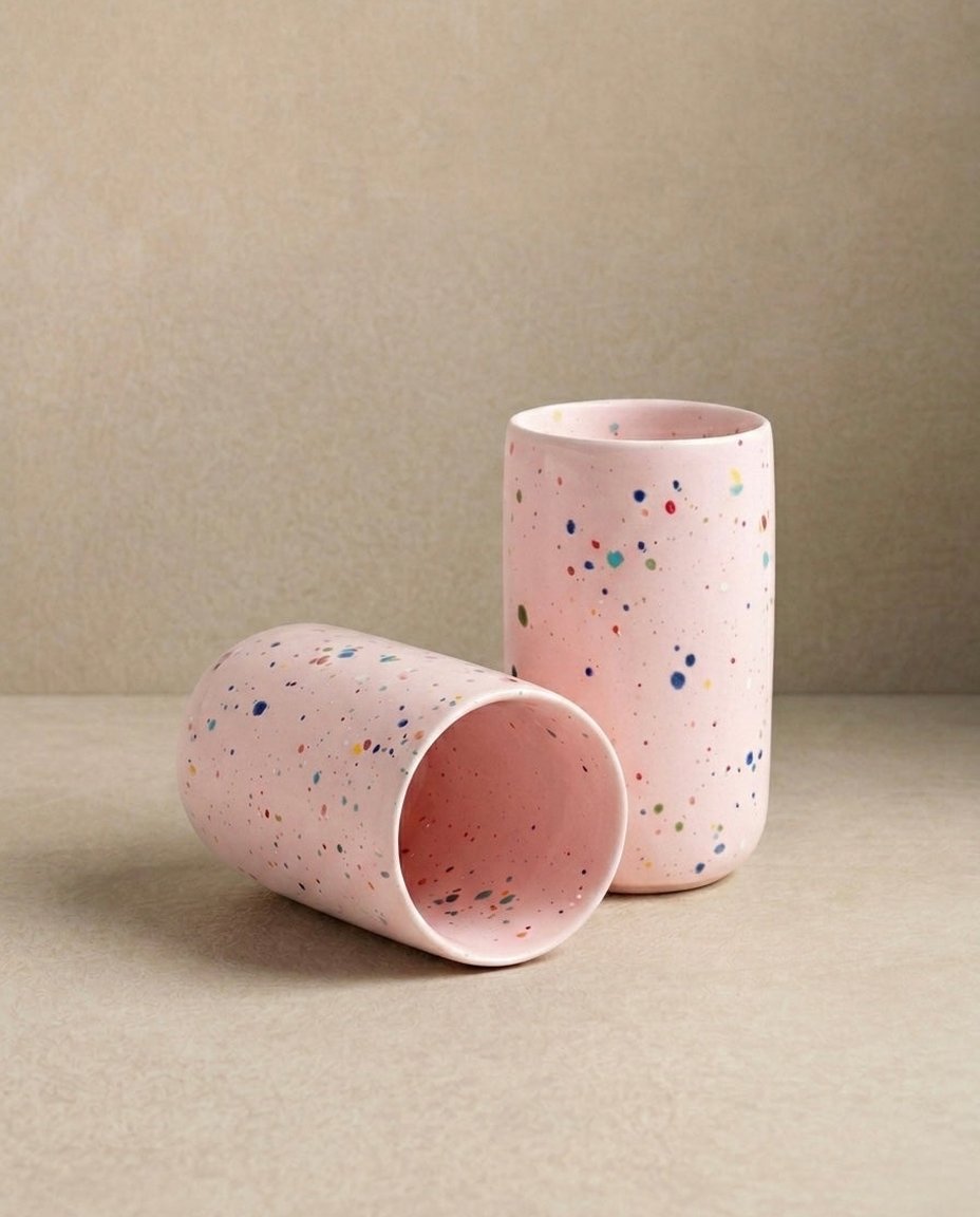 New Party Long Cup 330ml - Assorted 6 Pieces