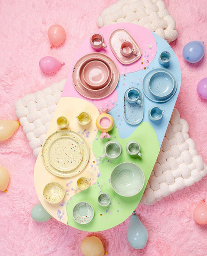 New Party Stoneware Set 30 Pieces Mix Color