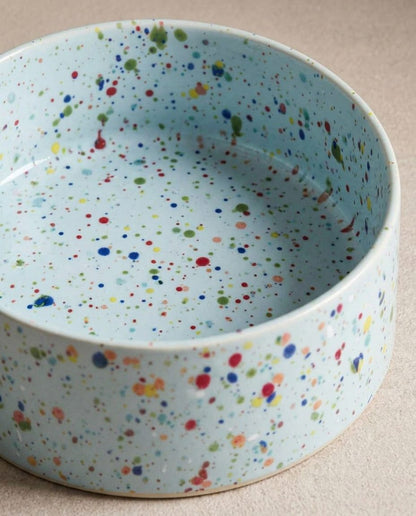 Lot de 2 gamelles New Party en grès 16,5 cm – Bleu doux