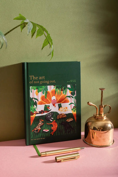 The Art of Not Going Out - A5 Hardcover Notebook