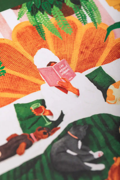 The Art of Not Going Out - A5 Hardcover Notebook