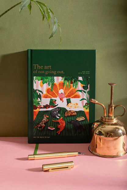 The Art of Not Going Out - A5 Hardcover Notebook