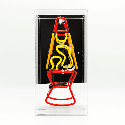 'Lava Lamp Red' Neon Box Sign