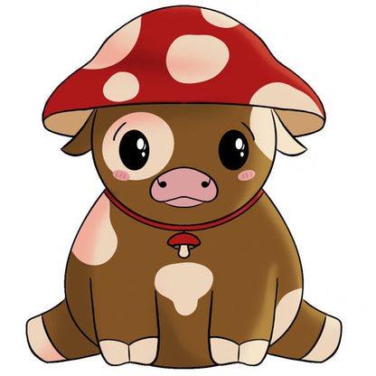 Peluche Mini Squishable – Champignon Vache