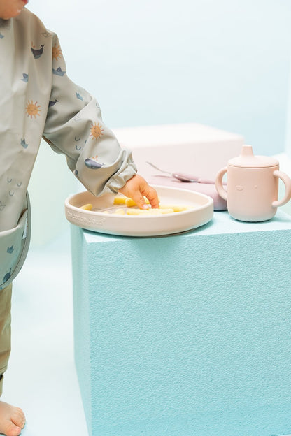 Long-sleeved bib ORIGAMI