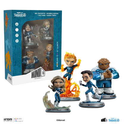 Fantastic Four Pack Statue (Metallic Version) - The Fantastic Four: First Steps - Minico - Iron Studios