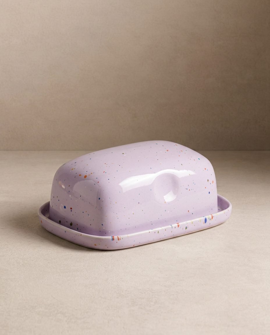 New Party Butter Dish Lilac