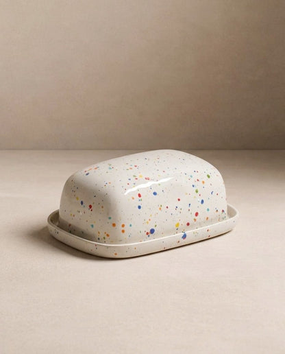 New Party Butter Dish White