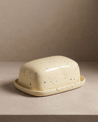 New Party Butter Dish Yellow