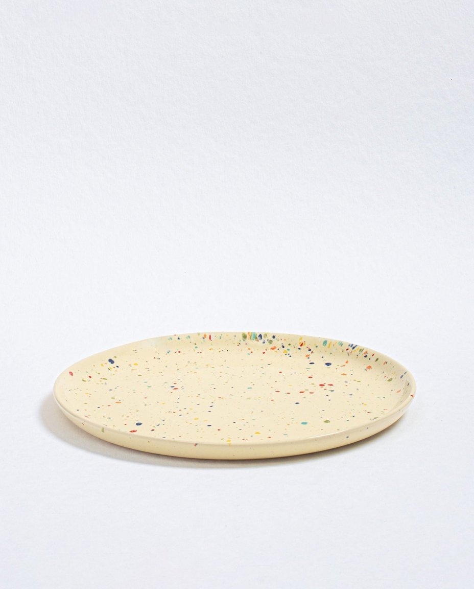 New Party Salad Plate 22cm Yellow
