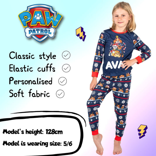 Paw Patrol Personalised Pyjamas - DARK BLUE
