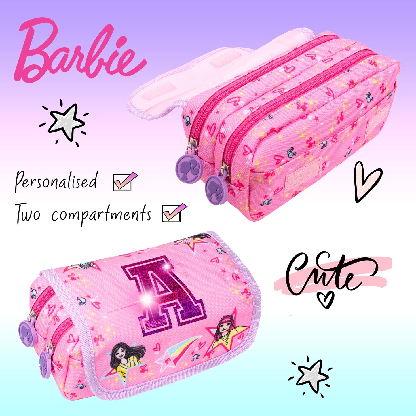Personalized Pencil Case - Barbie