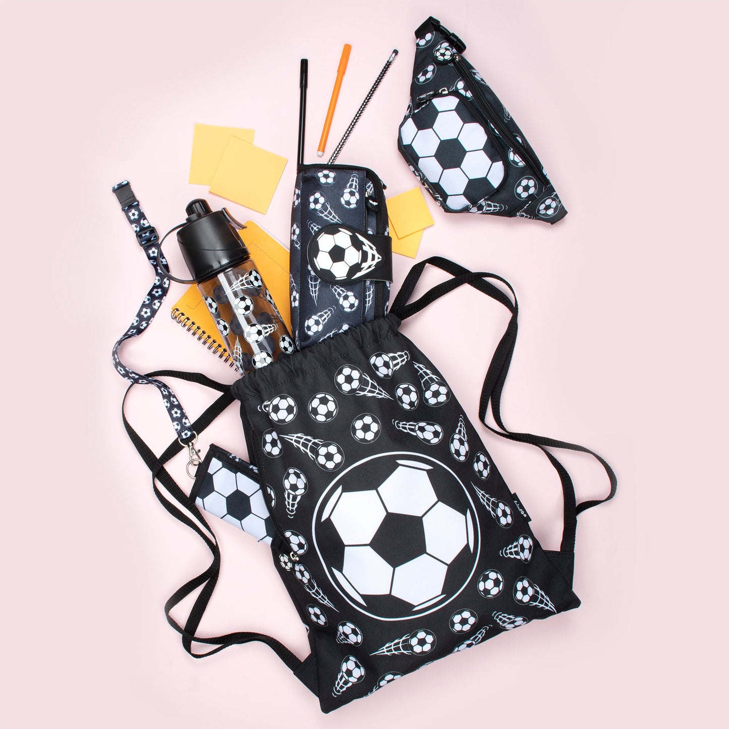 Football noir scolaire Trousse scolaire — enfant' football Stationery Organiser