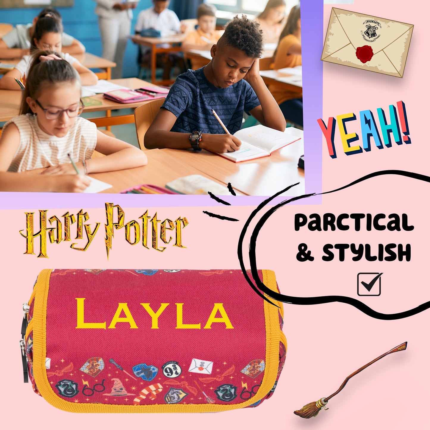 Harry Potter Personalized Pencil Case