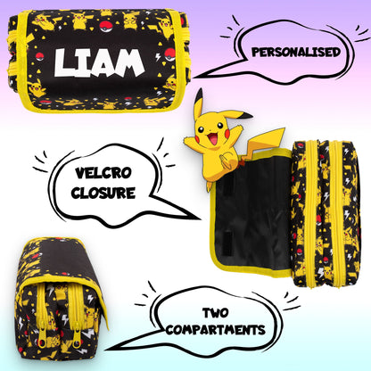 Personalized Pencil Case - Pikachu