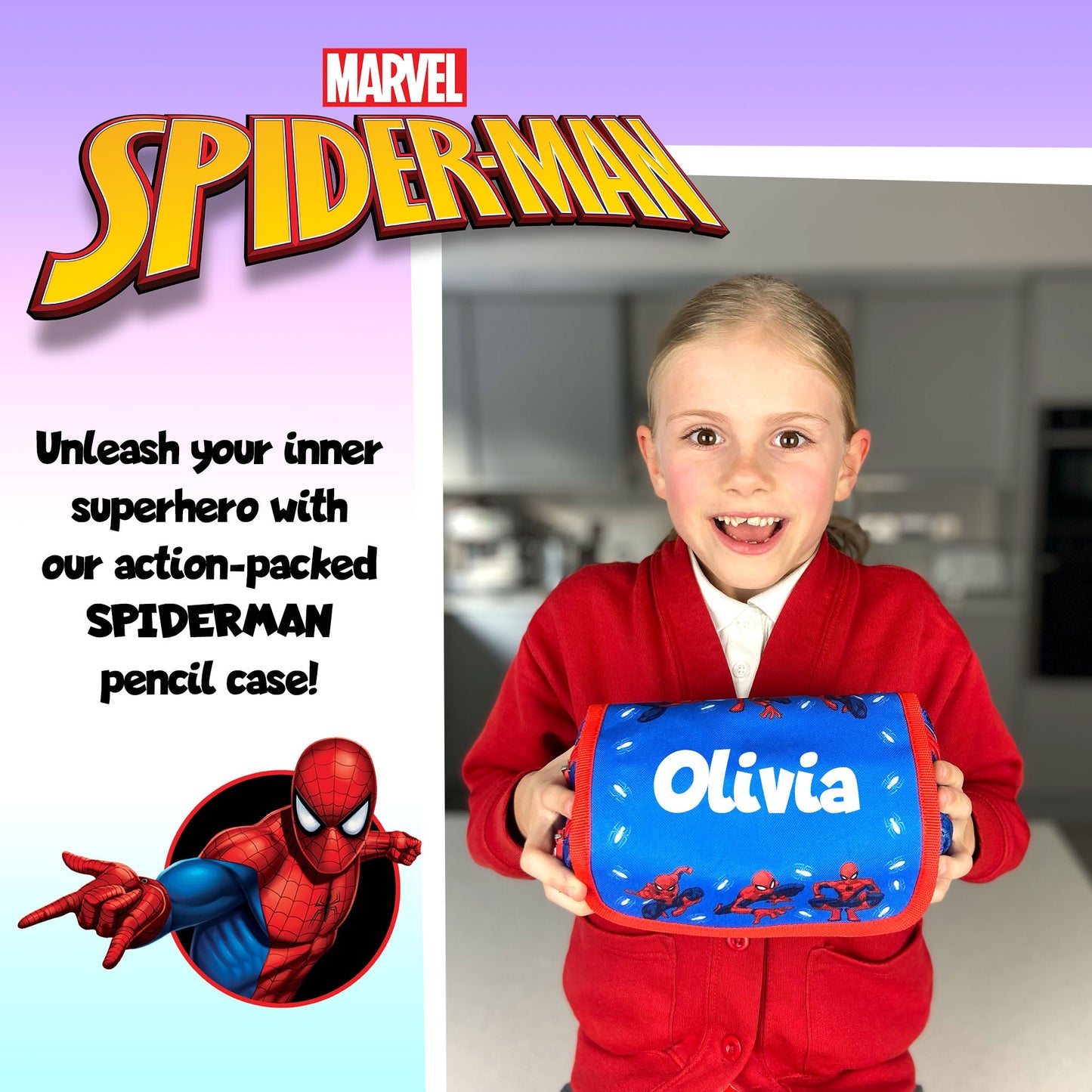 Personalized Pencil Case - Spider-Man