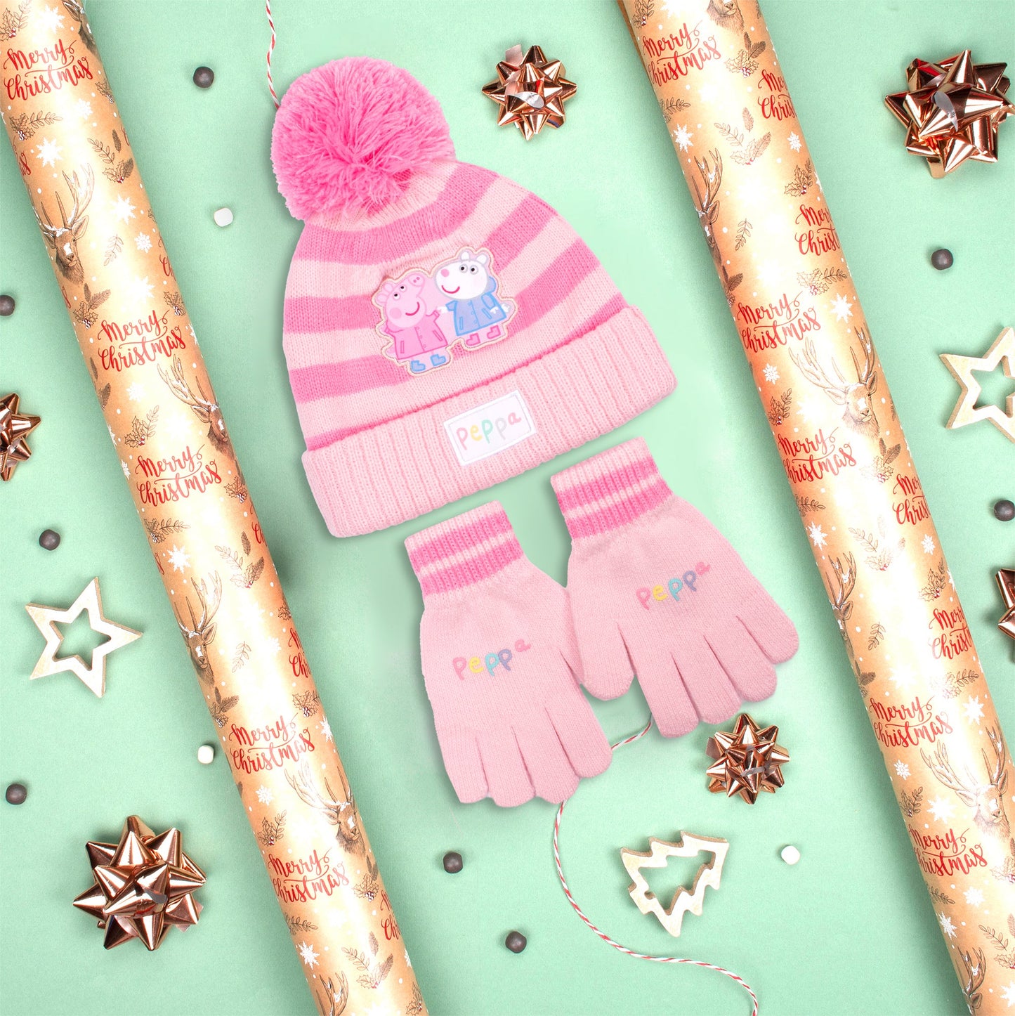 Peppa Pig Children's Winter Hat & Gloves Set