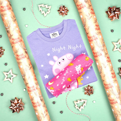 Peppa Pig Personalized Pyjamas - Pink & Purple