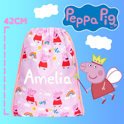Official Peppa Pig Sac à cordon | enfant PE Sac