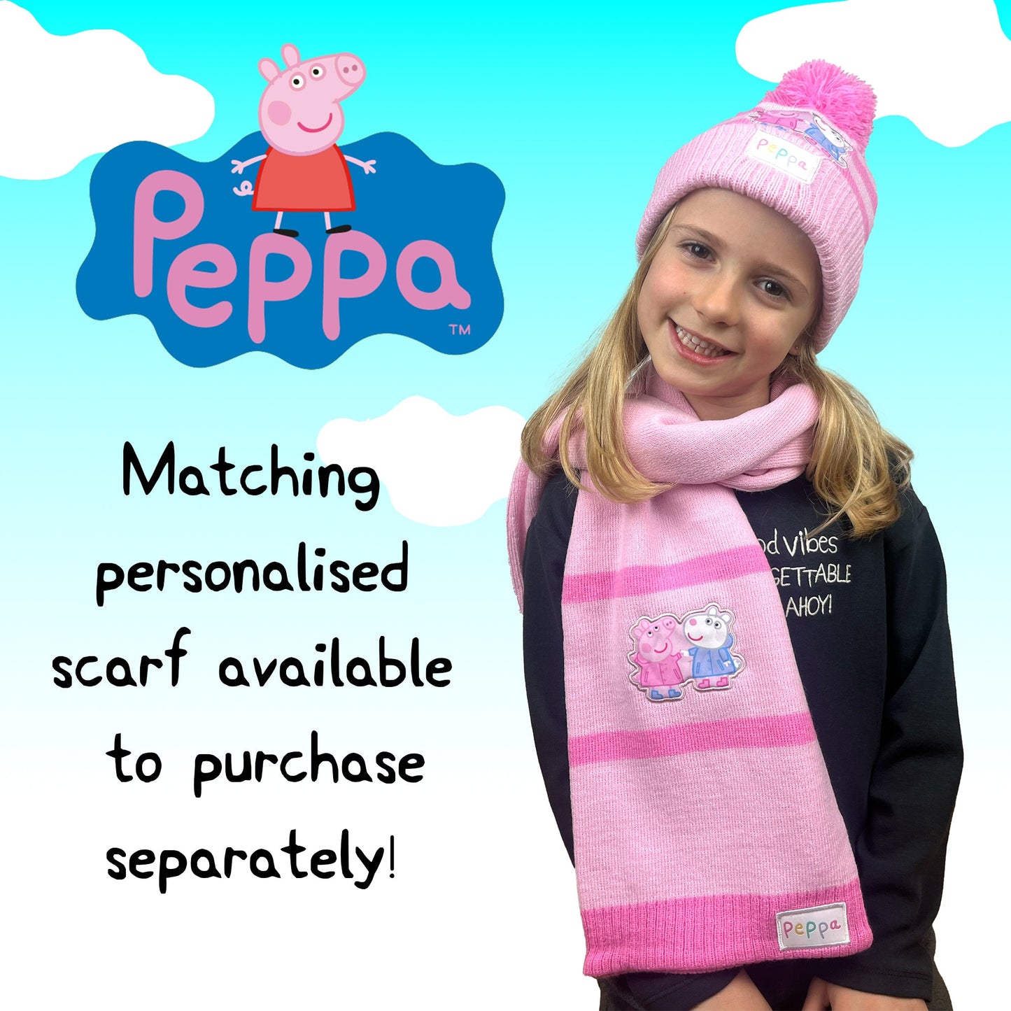 Peppa Pig Children's Winter Hat & Gloves Set