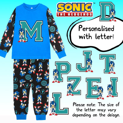 Sonic The Hedgehog Pyjama garçon Long Sleeve 100% Cotton