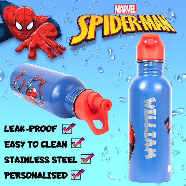 Gourde en acier inoxydable – acier inoxydable Spider-Man bleu Bottle