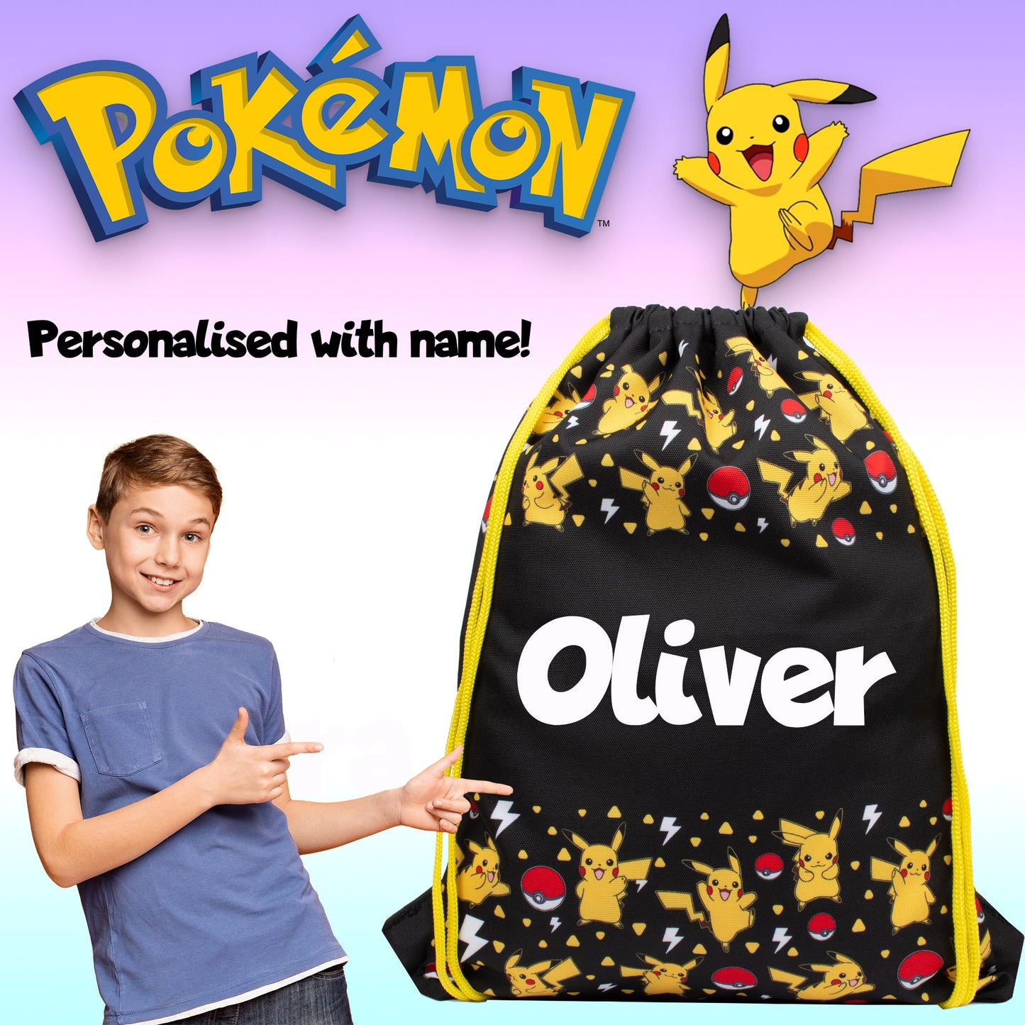 Sac à cordon – Pikachu