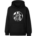 Sweat à capuche football – Fringoo football noir for Boys Cotton Rich Soft Hooded – football Ball noir
