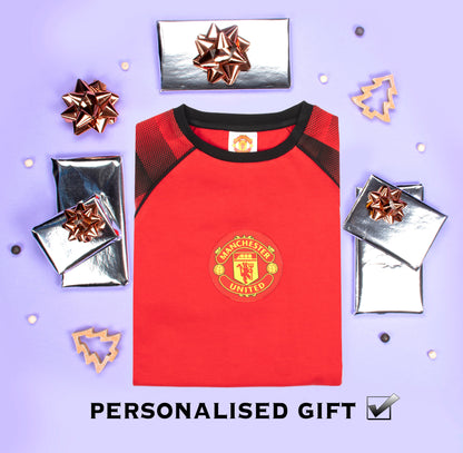 Manchester United F.C. Personalised Pyjamas Red