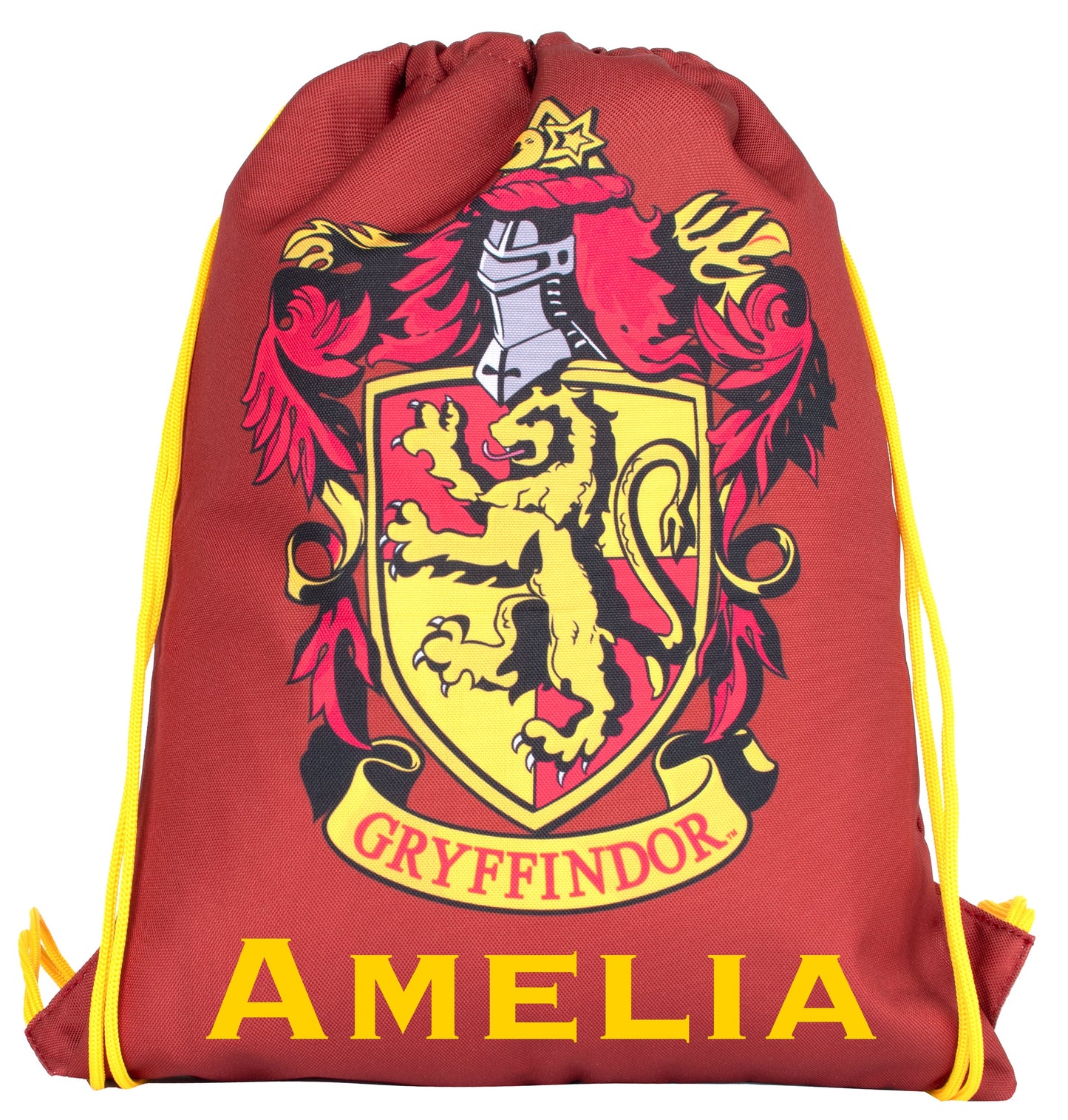 Official Warner Bros /Harry Potter Gryffindor Personalised Drawstring Bag | Kids PE Bag | Fringoo