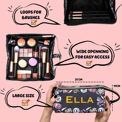 Personalized Harry Potter Make-up Bag - Black