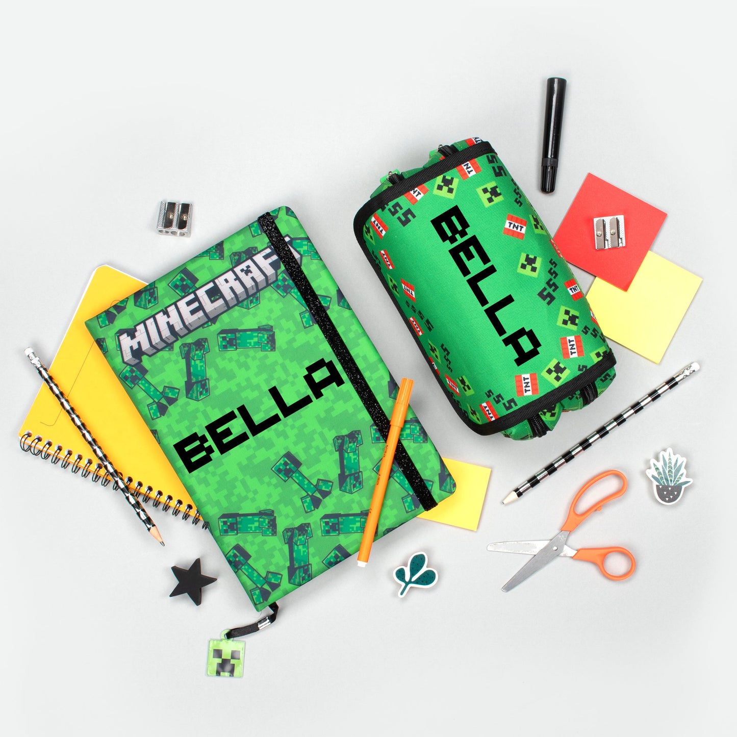 Personalized Minecraft Notebook - Green