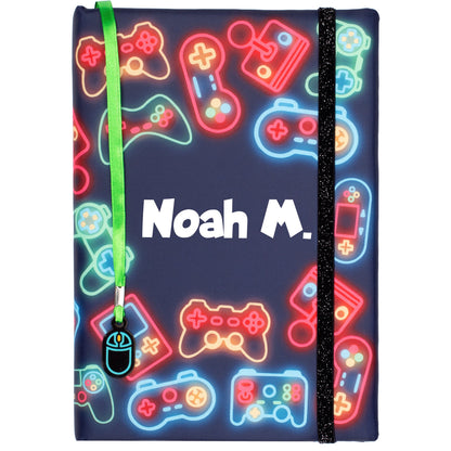 Personalized Notebook - Neon Gamer