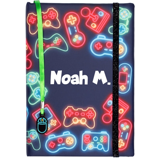 Personalized Notebook - Neon Gamer