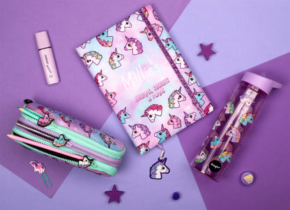 Personalized Notebook - Pastel Unicorns
