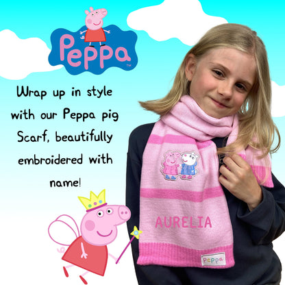 Peppa Pig Girls' Personalised Winter Scarf