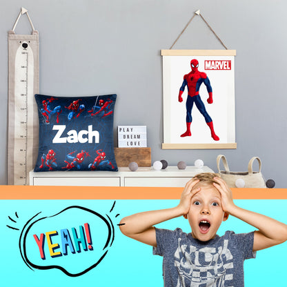 Marvel Spider-Man Coussin Cover 44 x 44 cm Super Soft Pillow Case garçon Bedroom Home Décor Gift garçon