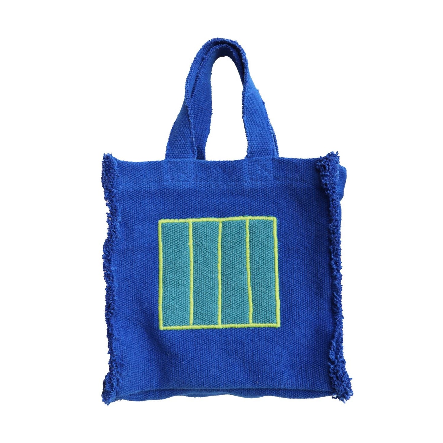 Textile Handbag Blue Cell