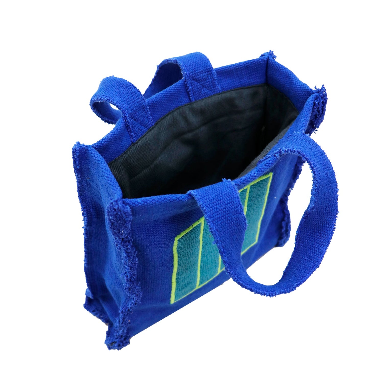 Textile Handbag Blue Cell