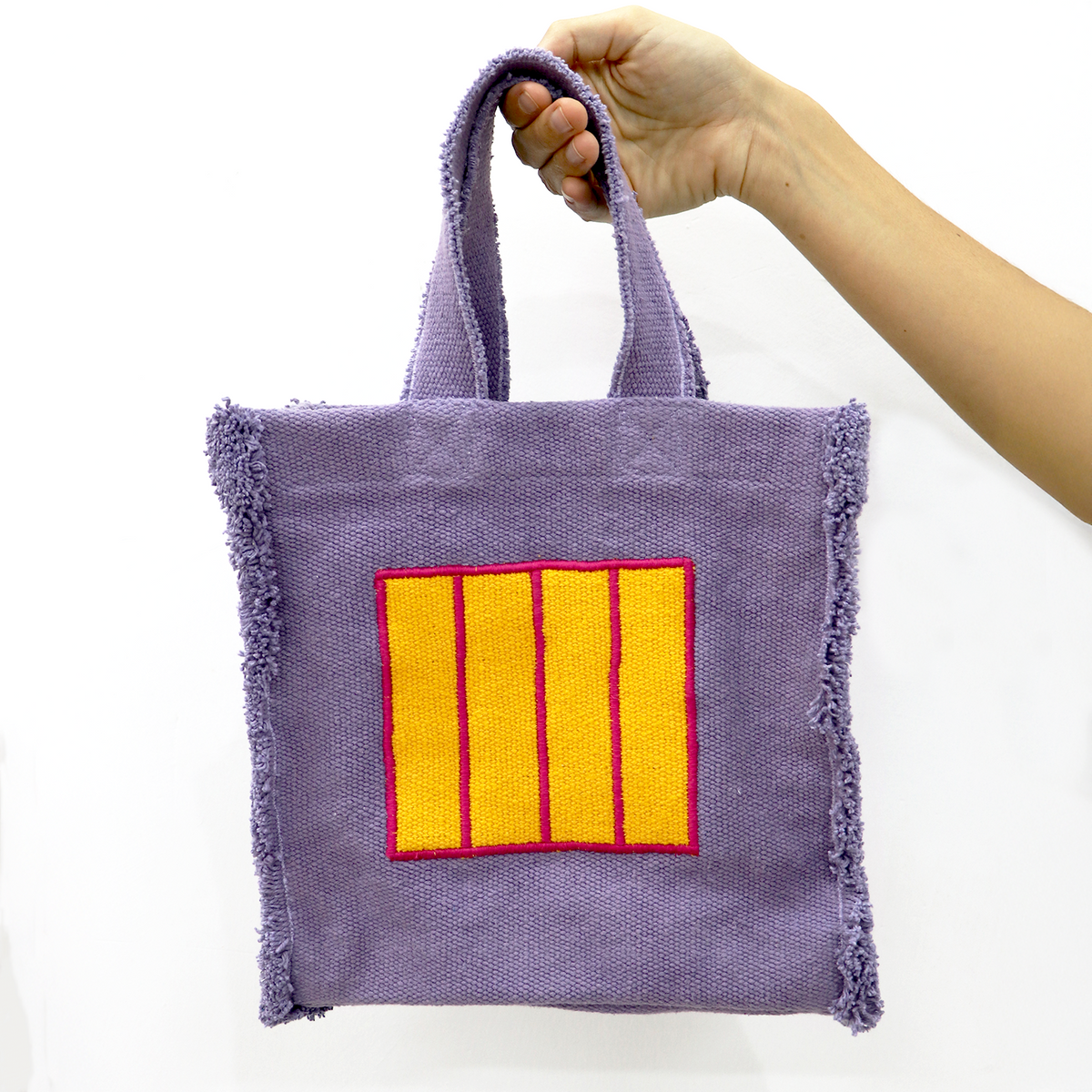 Sac à main textile violet Cell – Oli&Carol x Peter Halley