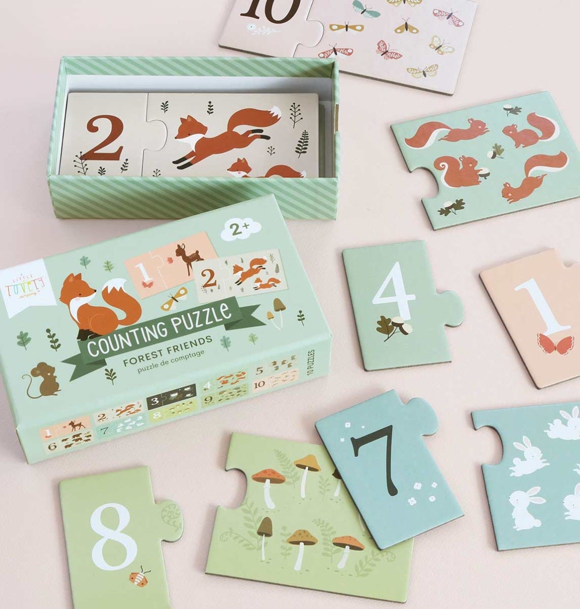 Puzzle à compter - Amis de la forêt – vue 5 – A Little Lovely Company