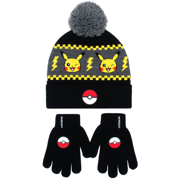 Pikachu Hat & Gloves Set