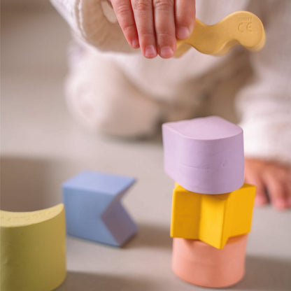 3 Geometric Figures Star Baby Stacking Toy Blocks