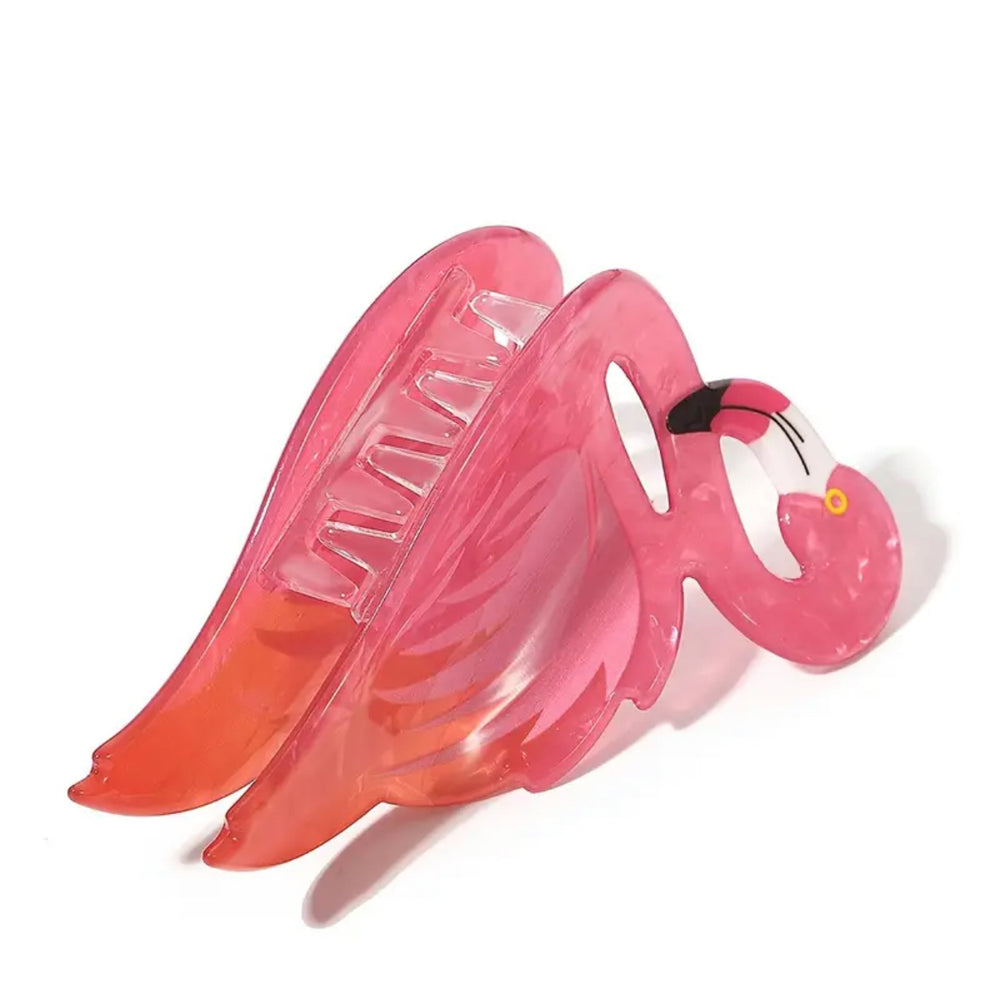 Pince à Cheveux Flamant Rose