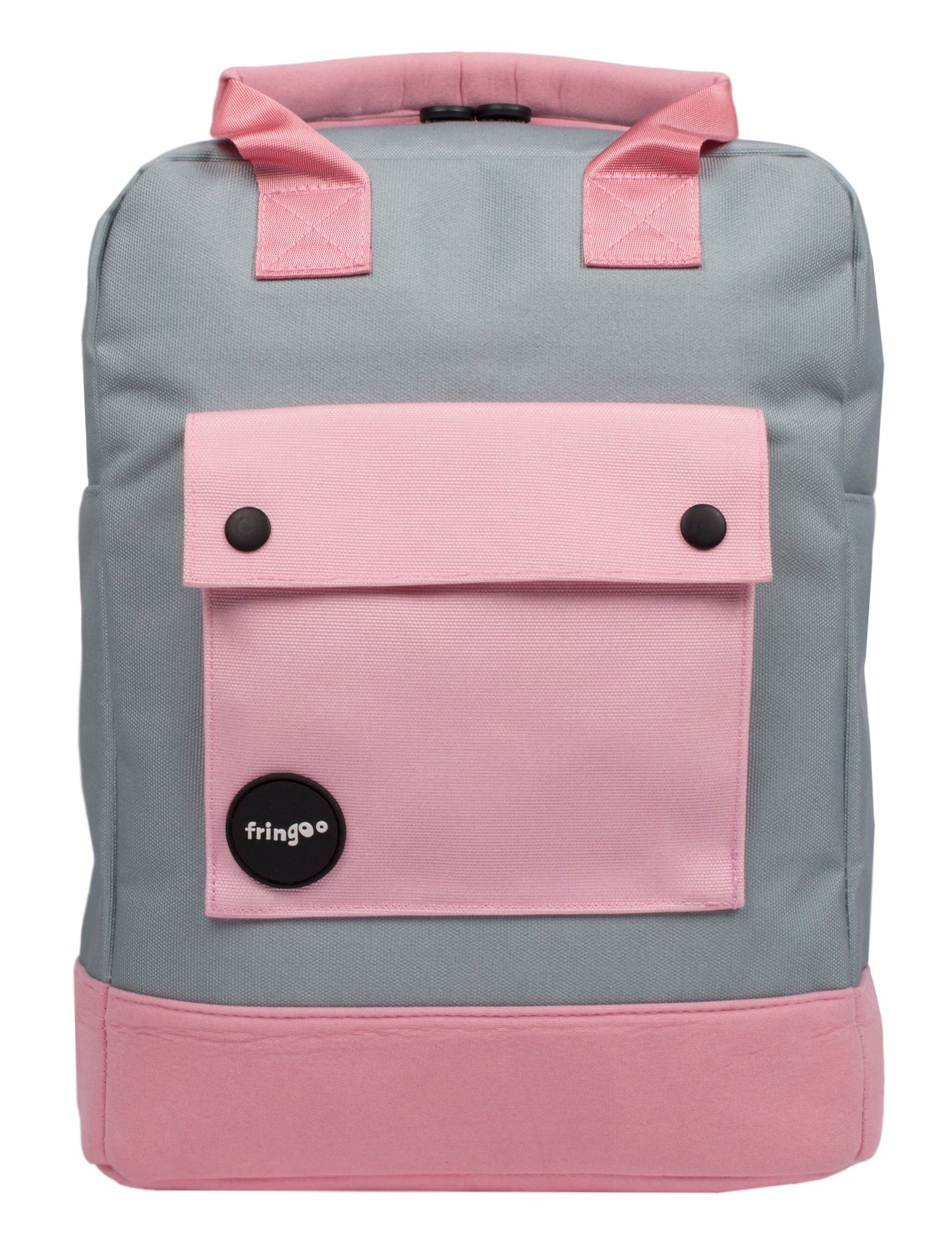 Sac à Dos Adolescent Gris et Rose