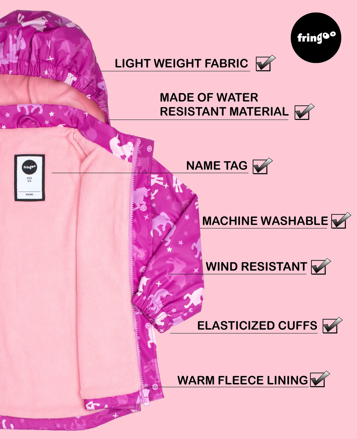 Raincoat - Ombre Unicorn