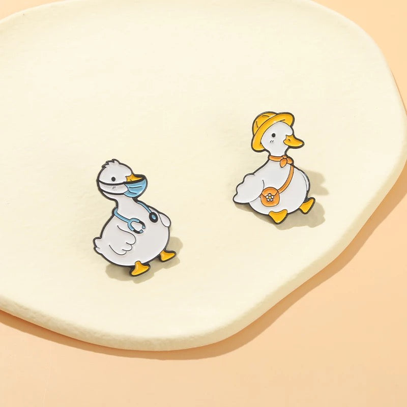Pin's Canard Blanc Docteur – visuel produit