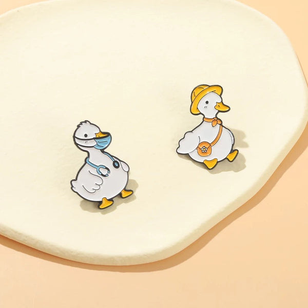 Pin's Canard Blanc Docteur – visuel produit