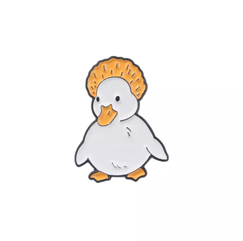 Pin's Canard Blanc Huppé